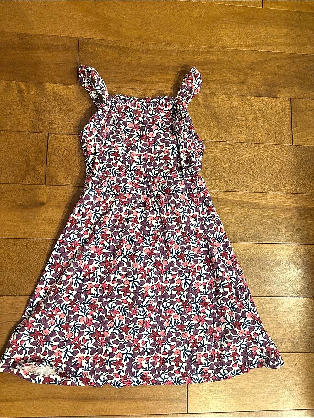 Sergent Major Floral Dress in Red & White Size 7/122cm